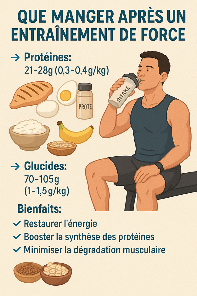 alimentation après l'entraînement	